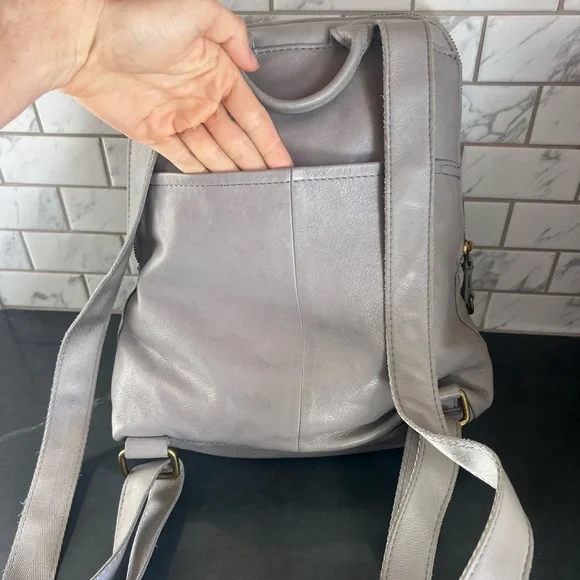 American Leather Co. Women's Gray Backpack - Picture 2 of 12